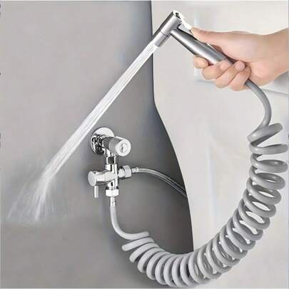 1 Set Toilet Seat Cover, Manual Bathtub Faucet, Bathroom Manual Shower Head, Self-Cleaning Shower Head
