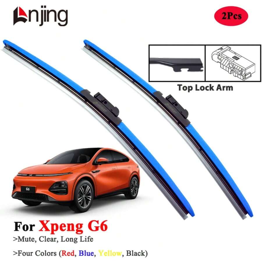 Colorful Car Wiper Blades LNJING For Xpeng G6 Year 2025 2025 2025 - Light Blue - View 1
