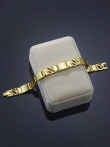 One Piece 22.0cm长不锈钢316L手表链设计手链，男士2026派对礼物