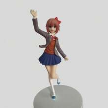 Mô hình nhân vật nữ dễ thương trong anime Doki Doki Literature Club, cao khoảng 18CM, gồm các nhân vật Monika, Sayori, Natsuki, Yuri, đồ trang trí bàn làm việc, hàng hóa Doki Doki Literature Club (Đế trong suốt hoặc trắng được tặng kèm ngẫu nhiên). - Nhiều màu - Xem 2