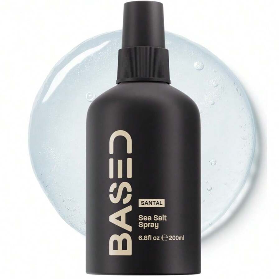 BASED Sea Salt Spray, Natural Finish Sea Salt Spray For Hair, Volumizes & Texturizes, Infused With Kelp & Vitamin B5, Light & Non-Greasy, Paraben, Sulfate, Phthalate Free, 6.8 Oz (Pack Of 1) - 正裝 - 查看 1