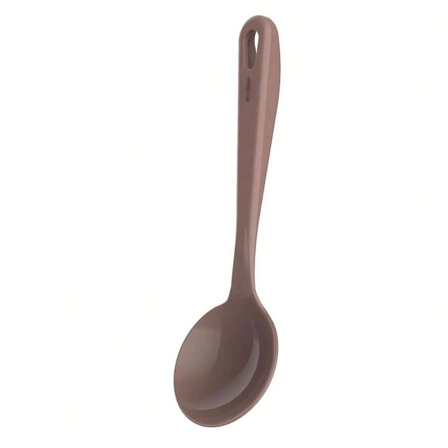 Concha de Nylon 32cm Kitch Crippa Amêndoa Colher para Cozinha Feijão Molho Sopa - Marrom - Visão 1