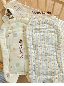 1 件婴儿推车垫，柔软透气，双面棉质推车垫 - 彩色 - 查看 6