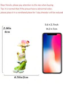 Garden & Home Resin Mini Cartoon Frog-Shaped Gardening Decorative Ornaments, Suitable For Outdoor Garden And Courtyard Decoration, Home Decoration, Back-To-School Season, And Gift Giving (Please Note The Size Before Purchasing) - Multicolor - View 11