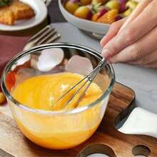 1pc Semi-Automatic Egg Beater, Stainless Steel Manual Press Egg Mixer, Egg Whisk, Egg Blender, Kitchen Tool, Kitchen Accessory, Household Kitchen Supplies - Multicolor - View 10