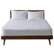 Cotton Filled Mattress Pad, Full - DoubleWhite - View 7