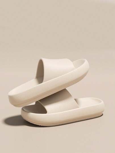 New Women Indoor Slippers, Summer Non-Slip Bathroom Couples Thick-Soled Odorless Casual EVA Sandals