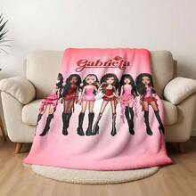 1PC KPOP Katseye Gabriela Flannel Throw Blanket, Fashionable Style, Multi-Scene Use, Soft And Comfortable, Perfect Gift For Fans - Kiểu 01 - Xem 6