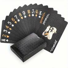 Bộ bài tây PVC hình rồng vàng mờ, chống thấm nước, họa tiết bích vàng, thích hợp cho các bữa tiệc và trò chơi. Bài tây bằng nhựa bền chắc được đóng gói trong hộp bảo vệ, lý tưởng cho các bữa tiệc, đêm chơi poker, bộ bài thời trang kèm hộp bảo vệ. - Nhiều màu - Xem 8