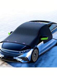 Upgraded Thickened Car Cover, 4-Season Universal Car Sunshade, Waterproof, Dustproof, Anti-UV, Snow And Dust Proof Car Cover - Fits All Models - Made Of Oxford Cloth, UV-Resistant, Snow-Proof, Easy To Install, , Ensure Driving In Winter. Flexible Design, High-Quality Materials. Reliable Car Windshield Snow Cover. [Must-Have For Every Household] - Multicolor - View 2