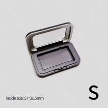 Magnetic Makeup Palette With Mirror, Empty Travel Makeup Storage Case, DIY Your Own Powder Or Eyeshadow Palette, Cosmetics, Cheap, Room Decor, Vanity, Travel, Bedroom, Makeup Accessories, Inexpensive, Christmas Gift, Cosmetics, Makeup Tools, Cheap Goods, Gift, Women Gift, Christmas Gift - Black - View 16