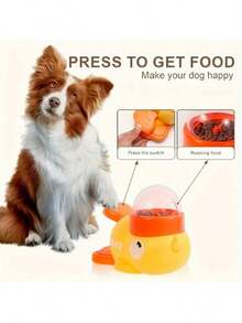 Automatic Pet Feeder Toy In Duck Shape - Interactive Training And Feeding Device, Durable PP Material, Fun Food Dispenser Puzzle, Suitable For Indoor Play And Mental Stimulation - Multicolor - View 6