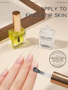 XEIJAYI 2支装 15ml 指甲营养油及软化剂去角质产品，用于指甲护理，直接预防倒刺，去除角质，软化指甲，温润柔化指甲，适用于美甲沙龙护理 - 營養油&軟化劑 - 查看 5
