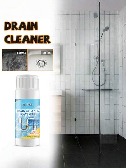Limpiador de desagües - Disuelve la grasa, el aceite y los atascos en fregaderos de cocina, inodoros, baños y desagües de piso, desodoriza
