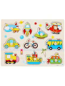 Enhanced Thematic Education Geometric Puzzle Board, A Fun And Affordable Handheld Puzzle Development Tool. This Toy Helps With Shape Matching Training And Improves Hand-Eye Coordination, Making It Very Suitable For Boys And Girls To Use During The Back-To-School Season. - Multicolor - View 9