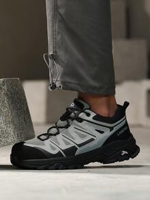 GUYISA LANGTAN Premium Safety Shoes, New Carbon Fiber Toe Cap Safety Shoes, Anti-Smash, Anti-Puncture, Hiking Series, Breathable, Soft, Lightweight, Durable, Safety Protective Work Shoes - Black - View 3