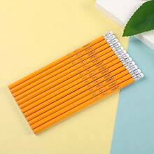 Bộ 12 bút chì gỗ lục giác HB có tẩy, viết trơn tru, cấu trúc bền chắc, lý tưởng cho thi cử, văn phòng và vẽ. - Số lượng - Xem 10