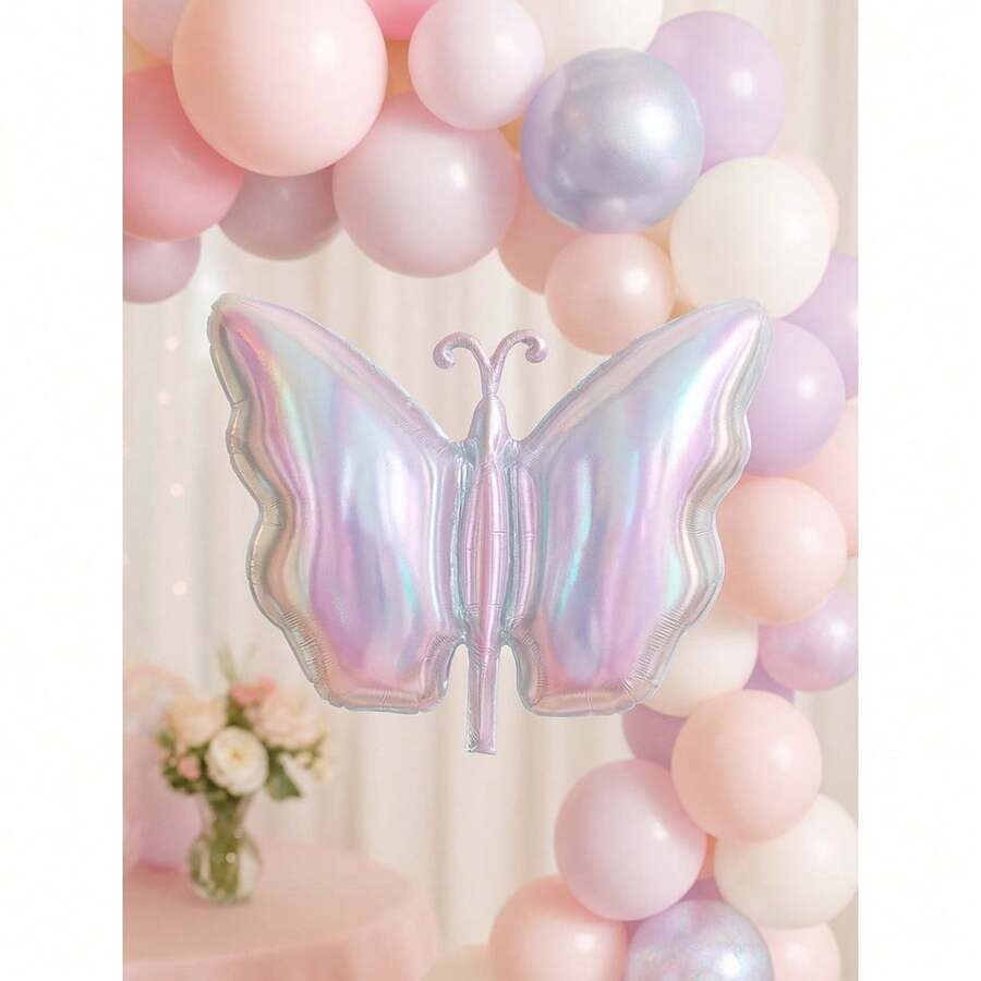 Balão Borboleta Metalizado Furta Cor 73x49cm Festa Decoração - Furta Cor - Visão 1