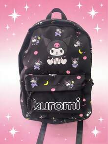 Sanrio Licensed Hello Kitty/Kuromi/Cinnamon Roll/Pompompurin/My Melody Backpack 2025 - Back To School Backpack & School Supplies, Waterproof Large Capacity Backpack, Multi-Pocket Design, Breathable Adjustable Shoulder Straps, Cute Anime Back To School Essential (Valentine's Day/Christmas/Graduation Gift), Suitable For Middle And High School Students School Bag Bookbag - Multicolor - View 8