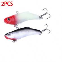 HENGJIA 2Pcs Winter Ice Fishing Lure 7cm 17g Sinking Wobbler Artificial Soft VIB Vibration Bait Crankbait Bass Trout Carp Fishing - Multicolor - View 15