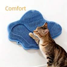 四合一猫咪梳毛刷，适用于客厅、宠物屋、阳台和浴室等场所，方便猫咪抓挠和自我清洁，小巧便携，集按摩刷、去毛刷于一体，是猫主人和宠物爱好者的理想之选。 - 彩色 - 查看 4