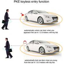 Sistema de Alarma para automóvil,Sistema de Alarma de Coche Universal Encendido del Motor Botón de Entrada sin Llave Arrancador Remoto,37854142 - A - Ver 6