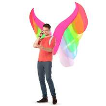 1pc Inflatable Angel Wings Costume, Unisex - Full Body Heart-Themed Fancy Dress, Suitable For Halloween, Carnival, Christmas And Various Events/Parties