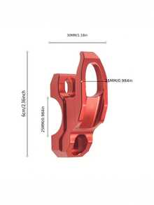 (Color de llave aleatorio) 1 pieza Gancho universal para casco de motocicleta de aleación de aluminio CNC, Gancho colgante de equipaje para pedal de motocicleta, Accesorio de gancho multifunción, Adecuado para modificación de gancho de acelerador de aleación de aluminio PCX160/150 PCX125 - Multicolor - Ver 4