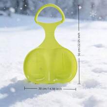 1个加厚圆形雪橇，耐磨加厚沙/草地雪橇板