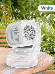 Automatic Bubble Machine For Kids - Adjustable Angle - One-Button Start, Multiple Bubble Outlets - Suitable For Outdoor Play, Gatherings, Parties - Bubble Blowing Prop - Toys For Boys And Girls - Holiday Gift (Batteries Not Included - Local Bubble Solution Included) - Multicolor - View 12