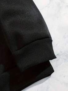 Felpa casual e alla moda con stampa Xinxin per uomo, vestibilità ampia, comoda, felpa di alta qualità in stile Harajuku. - nero - Visualizzare 5