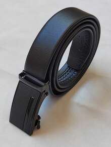 Men's Belt With Automatic Buckle, Fashionable And Casual For Young, Middle-Aged And Professional Use - màu đen - Xem 1