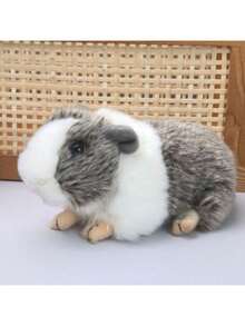 仿真可爱豚鼠毛绒玩具仓鼠玩偶，可爱漂亮的豚鼠毛绒玩偶，适合作为节日礼物、儿童礼物、圣诞礼物、惊喜礼物、感恩节礼物、朋友礼物、节日礼物、儿童节礼物、情侣礼物、情人节礼物、家庭礼物、创意趣味友谊礼物。 - 彩色 - 查看 4