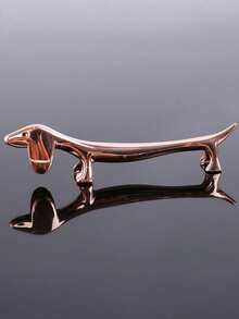 1 Set Aluminum Chopstick Holder - Lightweight Puppy & Deer Shaped Spoon Rest, Elegant Tableware Accessory, Suitable For Home And Hotel (Christmas Gift) - Multicolor - View 10