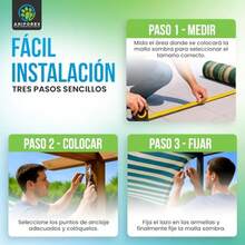 CYPNMalla Sombra Reforzada 4x3 con Triple Ojal con 4m de Lazo Toldo Solar para Jardín Maya Sombra 95% Protección UV Carpa Resistente al Sol para Exterior 4x3 HDPEFashion - 224518620 - Ver 8