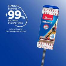 UltraMax Mop & Bucket System With Built-In Wringer, Microfiber Mop Head & PowerZone Scrubber - Red - View 7