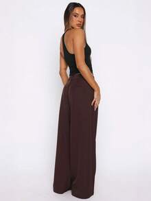 Women Spring Summer Sexy U-Neck Backless Ribbed Striped Halter Top,Women Go Out Top,Women Black Top,Daily,Commuting,Party,Vacations,New Year And Valentine's Day Outfits - Black - View 3