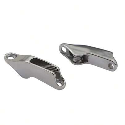 2 pièces Taquet de retenue en acier inoxydable 316 avec roue pour accessoires de bateau à voile. Taquet de blocage pour voilier