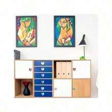 6/10pcs Ceramic Drawer Knobs Heart Shape Colorful Heart Cabinet Dresser Pulls Handles With 3 Sized Screws, Kitchen Furniture Knobs For Closet Cupboard Wardrobe - Multicolor - View 7