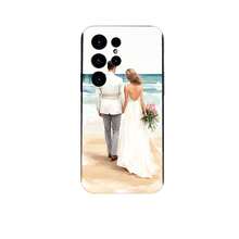1PC Phone Case ,  Couple Walking On Beach , Stylish Phone Case, Phone Decoration, All-around Lens Protection, Creative Small Gift, Funny Gift for Boys and Girls - Negro - Ver 7