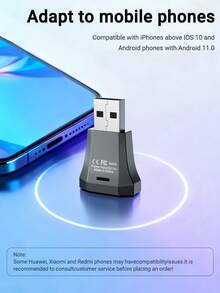 XUDA 2026 New Compact & Elegant Smart Box, 2-In-1 Wireless CarPlay & Android Auto Mini Adapter, New CarPlay Converter, Fast Auto Connection, No Delay, Car Accessories, Wired To Wireless, Compatible With IPhone & Android, With USB/USB-C Port - B - View 9