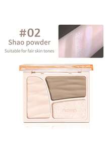 NOVO 多功能修容盘，粉状腮红，鼻影，高光，适合初学者，自用或送礼皆宜，适用于化妆、派对、婚礼、各种场合 - 02#韶粉 - 查看 12