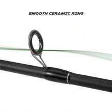 Multi-Purpose Carbon Fiber Casting Spinning Rod, Guide Ring Ergonomic Handle, Light Sensitive For Seawater Fishing Trips Use - Default - View 4