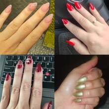 1020 Nagelspitzen, Mandelkurz, Tipps für Gel-Nägel, weiche Gel-Vollabdeckung Nagelspitzen, Mandelkurze Nagelspitzen, transparent matt, ohne Feile Acryl falsche Nagelspitzen, Gel-Nägel für Nagelkunst - Mandelspitzen-510 - Übersicht 2
