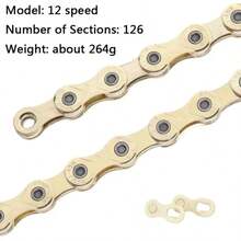 Bike Chain S8 S9 S10 S11 S12 MTB Road Bicycle Chains,Variable Speed Chain 116/126L High Quality Current Cycling Accessories - Multicolor - View 9