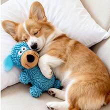 Rattle Sound, Anti-Bite Teeth Cleaning Puppy Vocal Pet Supplies, Cute Dog Shaped, Teeth Cleaning Interactive Toy, Suitable For Small And Medium Dogs - Multicolor - View 4