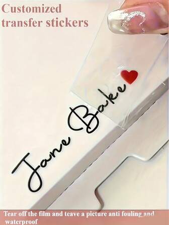 Customized Colorful Transfer Stickers, UV Printing, Personalized Transfer Stickers, Customized Name Label Stickers, Stickers, Name Stickers, Date Stickers, DIY Gifts, Handmade, Handwritten Fonts, Wedding Stickers, Gift Stickers, Raised Hollow Self-Adhesive Logo Labels, Shiny Gold & Silver Transfer Stickers, Company Logo, Suitable For Water Bottles, Lunch Boxes, Personal Items, Glass Cups, Cups, Gift Boxes Decoration, Multi-Functional