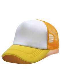 1pc Mesh Snapback Cap, Breathable Sun Protection Baseball Cap For Group Travel - Multicolor - View 14