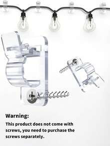 30 Stück Outdoor Kabel Clips mit Klebefläche, geeignet für Weihnachtsbeleuchtung Clips, Dekorative Clips, selbstklebende Haken, Kabelorganisatoren, Lichterketten Zubehör - Weiss - Übersicht 11