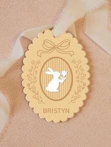 Thẻ tên giỏ quà Phục Sinh khắc laser cá nhân hóa, hình trứng Phục Sinh dễ thương, giỏ hình thỏ, thẻ quà tặng Phục Sinh, nhãn tên giỏ quà hình thỏ Phục Sinh tùy chỉnh. - Thẻ tên C-Lễ Phục Sinh - Xem 9